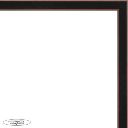 Contemporary Black Wood Square Picture Frame