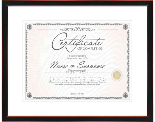 Black Frame for Certificates & Diplomas