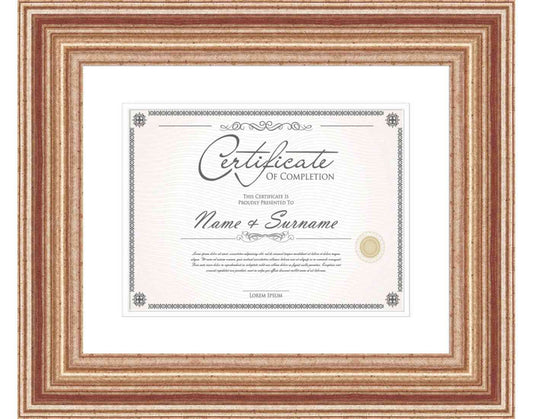 Antique Silver Frame for Certificates & Diplomas