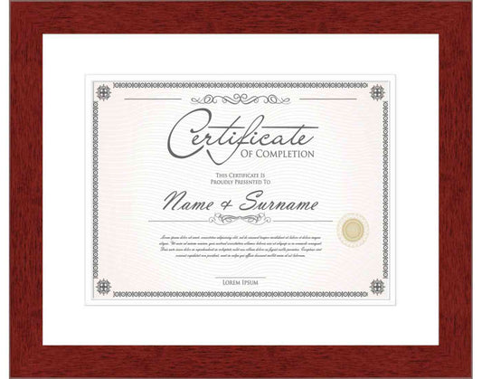 Cherry Frame for Certificates & Diplomas