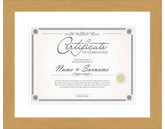 Natural Frame for Certificates & Diplomas