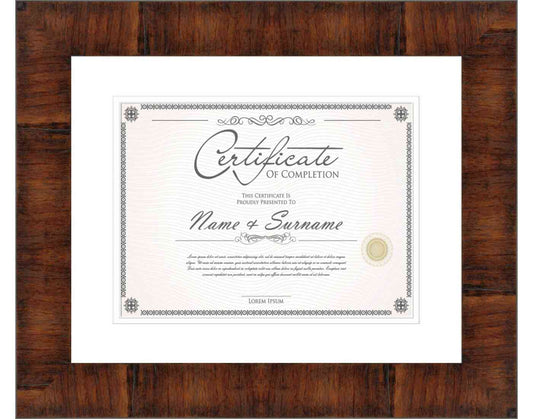 Walnut Frame for Certificates & Diplomas