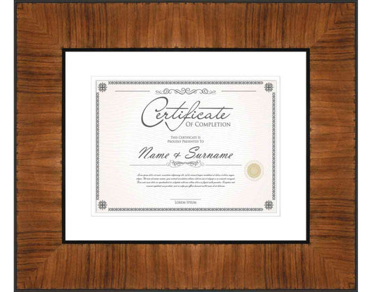 Honey Pecan Frame for Certificates & Diplomas