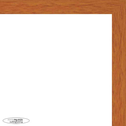 Honey Pecan Shadow Box Frame With Dark Grey Acid-Free Suede Backing