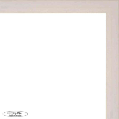White Washed Shadow Box Frame With Dark Berry Acid-Free Suede Backing