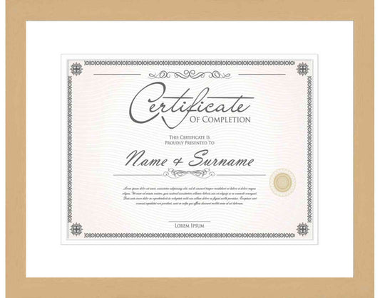 Natural Frame for Certificates & Diplomas