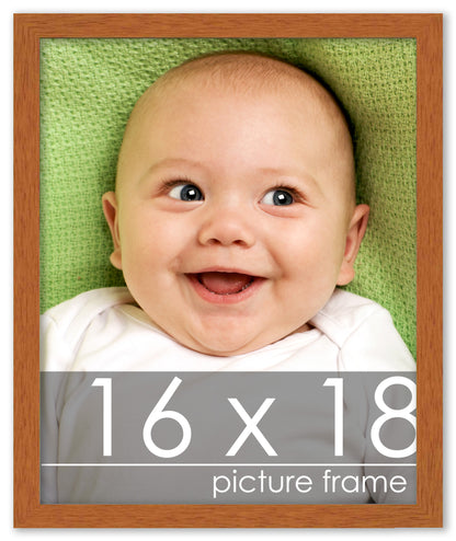 Traditional Honey Pecan Wood Picture Frame