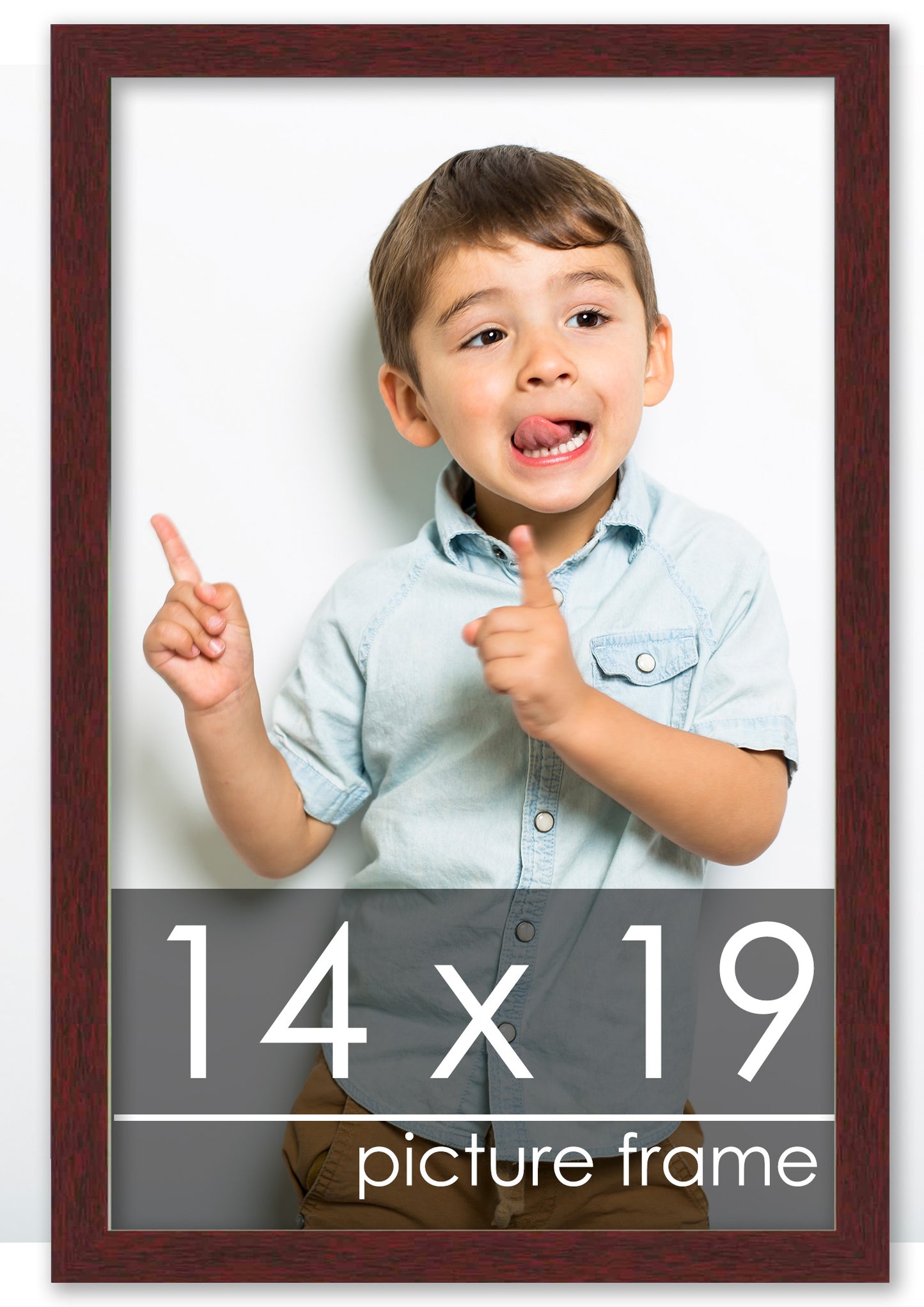 Traditional Mahogany Wood Picture Frame