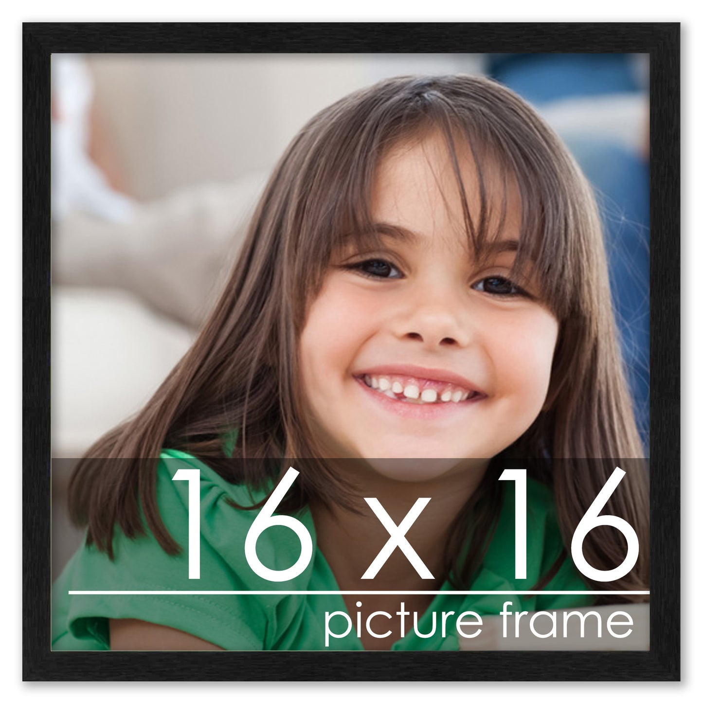 Traditional Black Wood Picture Frame