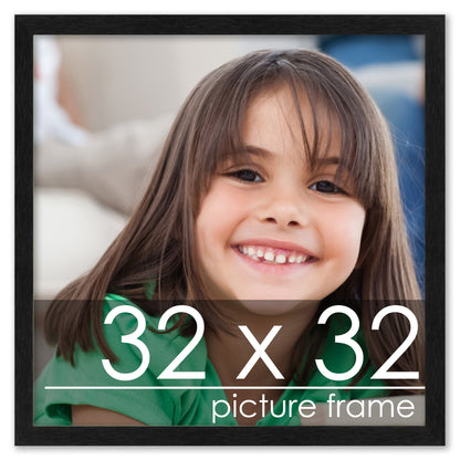 Traditional Black Wood Picture Frame