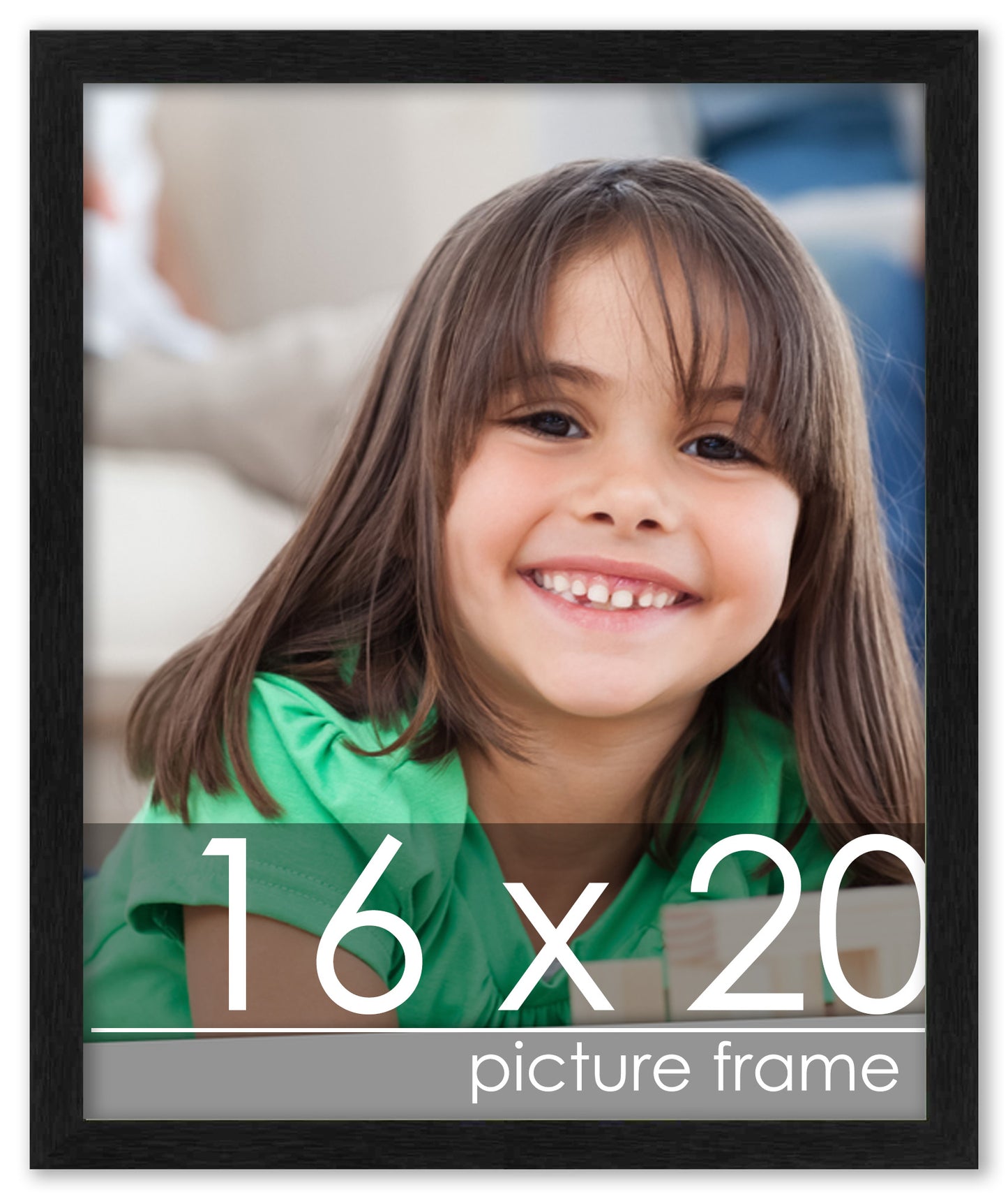 Traditional Black Wood Picture Frame