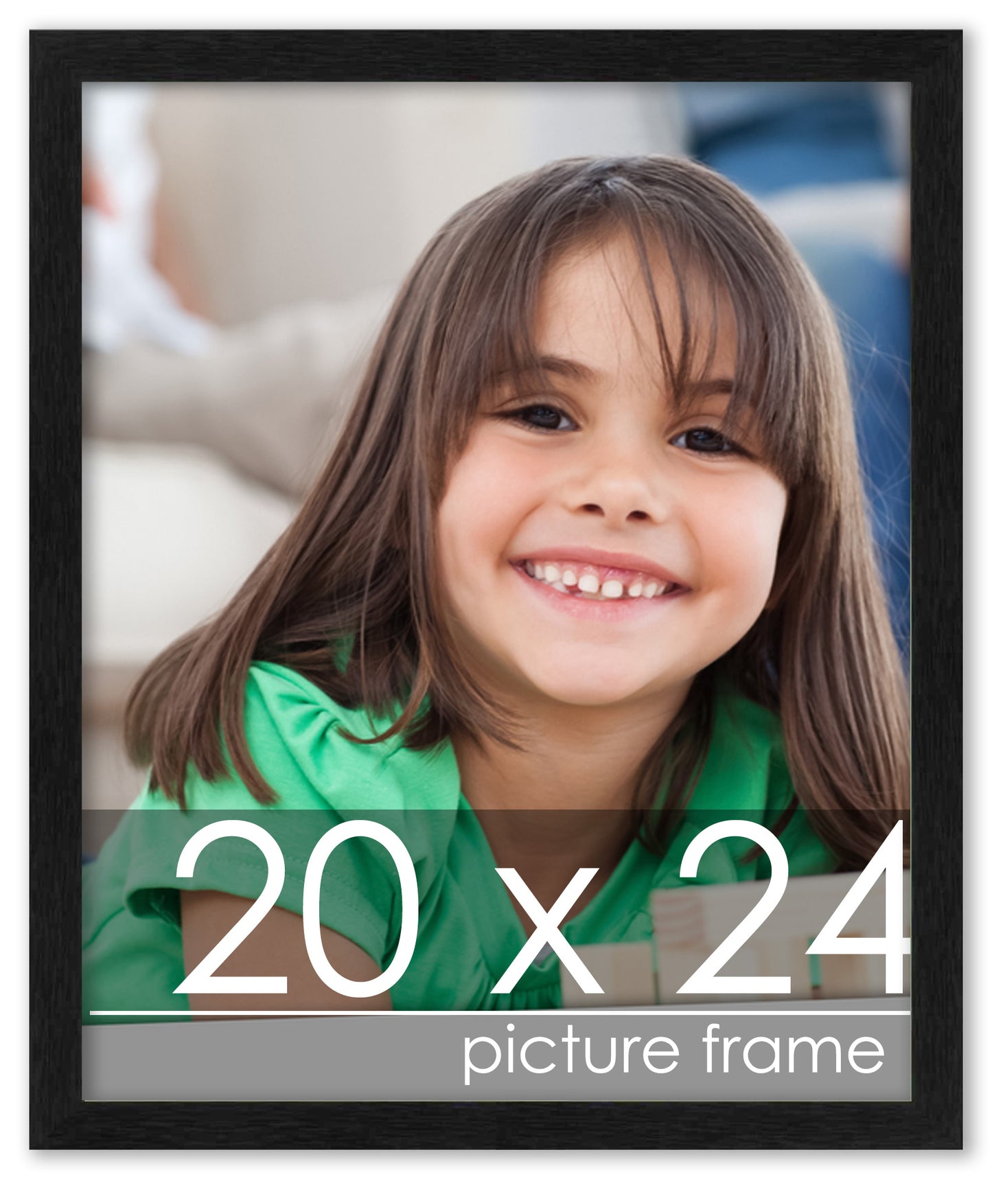 Traditional Black Wood Picture Frame