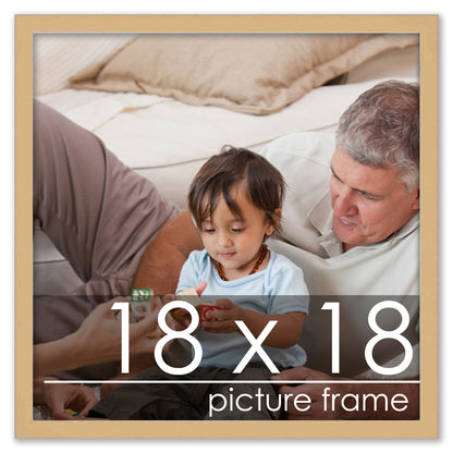 Traditional Natural Wood Picture Frame