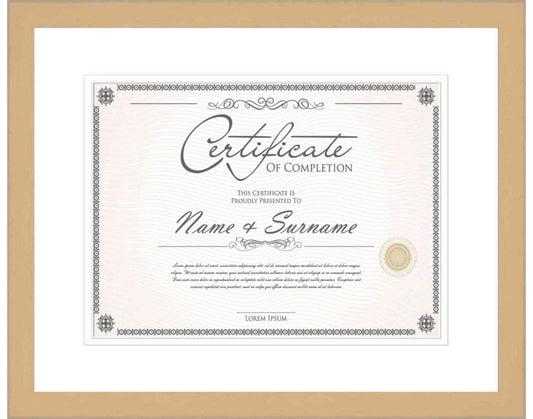 Natural Frame for Certificates & Diplomas