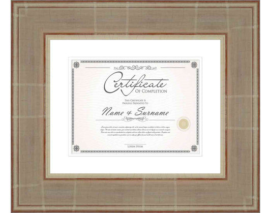 Silver Frame for Certificates & Diplomas
