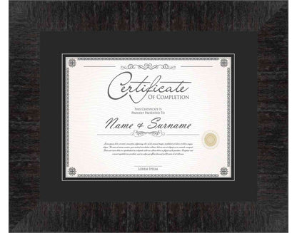 Black Frame for Certificates & Diplomas