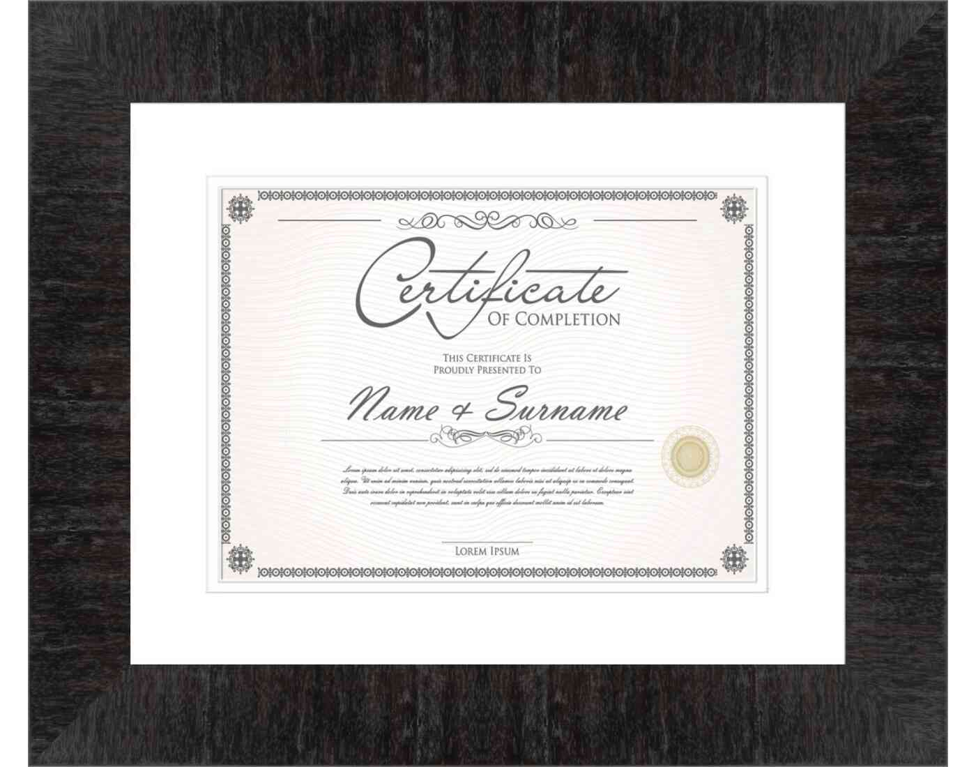 Black Frame for Certificates & Diplomas