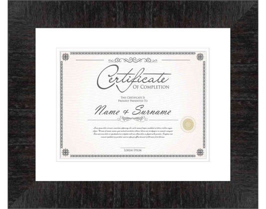 Black Frame for Certificates & Diplomas