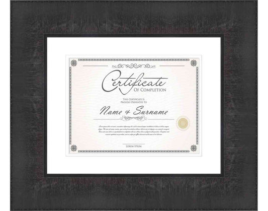 Black Frame for Certificates & Diplomas