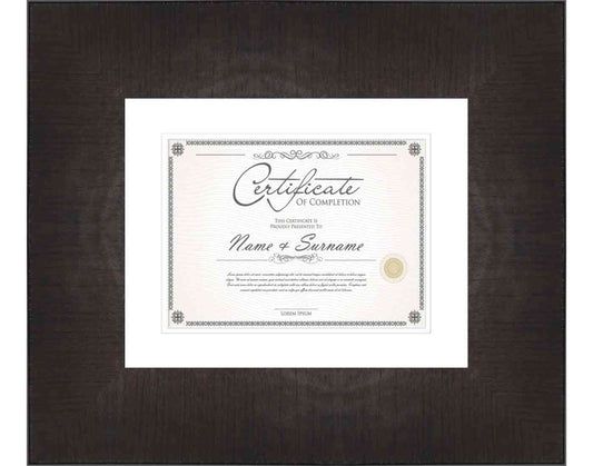 Black Frame for Certificates & Diplomas