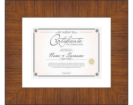 Honey Pecan Frame for Certificates & Diplomas