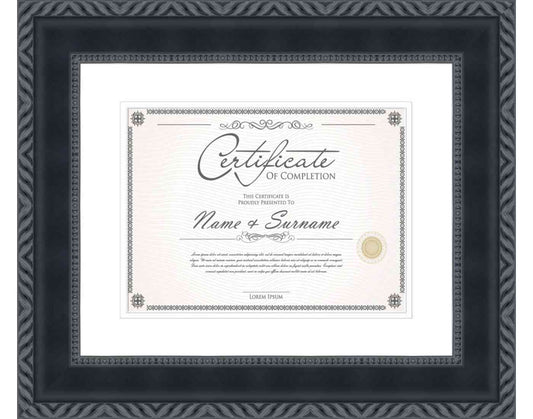 Black Frame for Certificates & Diplomas