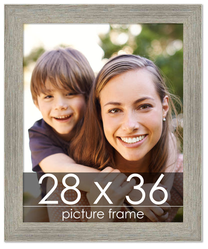 Distressed/Aged Contrast Grey Wood Picture Frame
