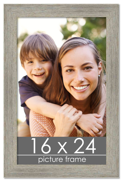 Distressed/Aged Contrast Grey Wood Picture Frame