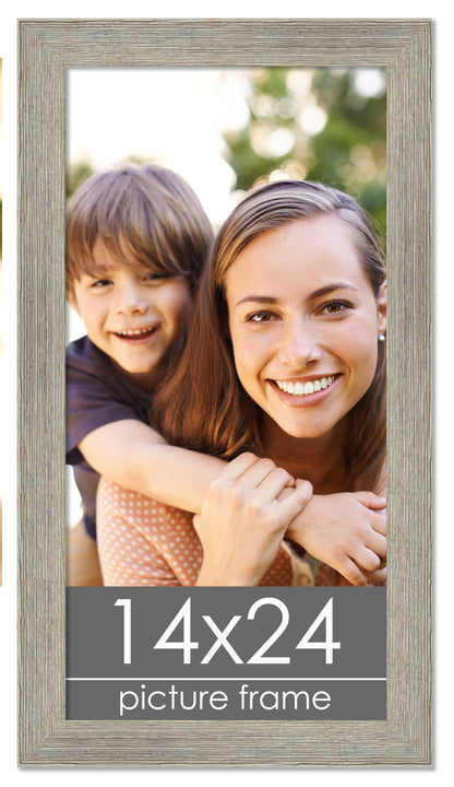 Distressed/Aged Contrast Grey Wood Picture Frame