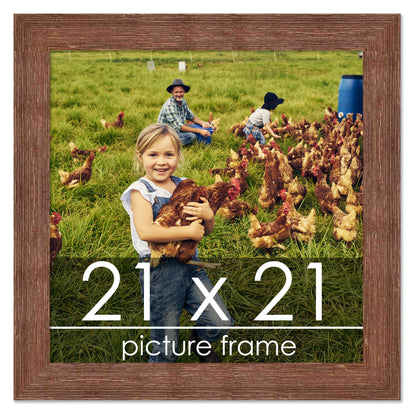 Distressed/Aged Brown Wood Picture Frame