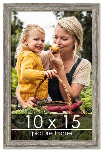 Distressed/Aged Contrast Grey Wood Picture Frame