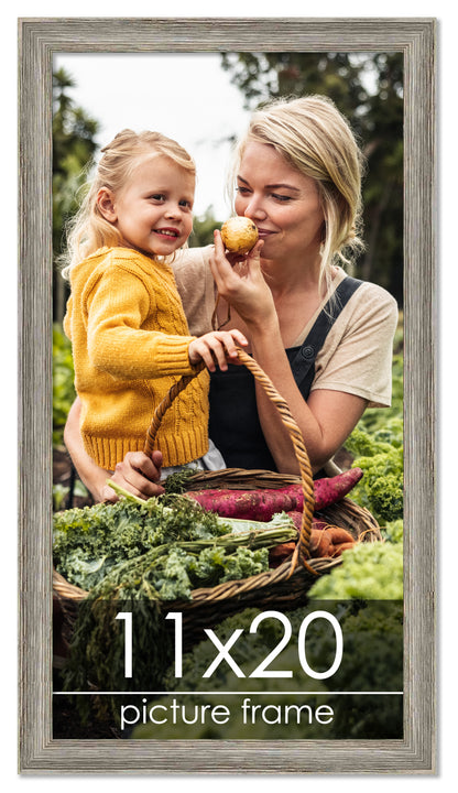 Distressed/Aged Contrast Grey Wood Picture Frame