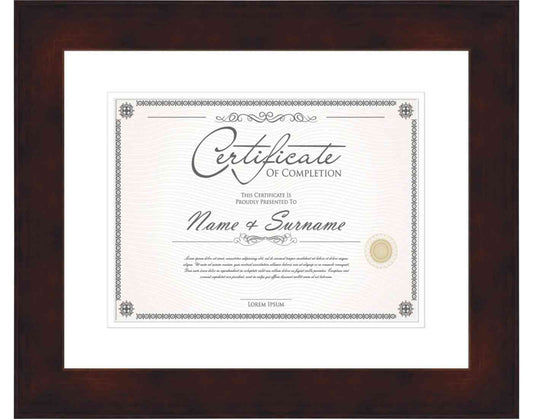 Walnut Frame for Certificates & Diplomas