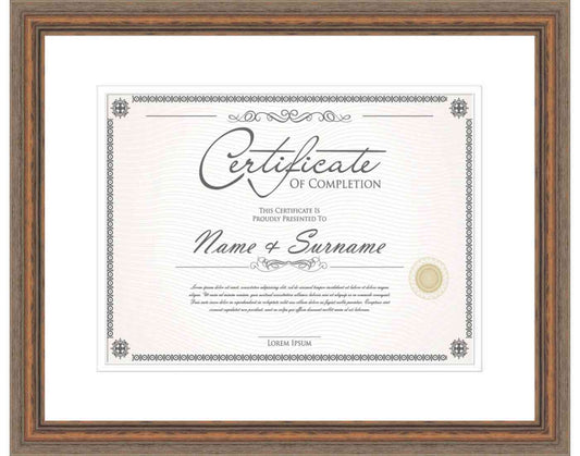 Other Wood Tones Frame for Certificates & Diplomas
