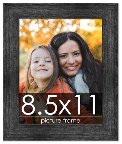 Distressed/Aged Black Wood Picture Frame