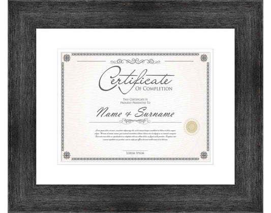 Black Frame for Certificates & Diplomas