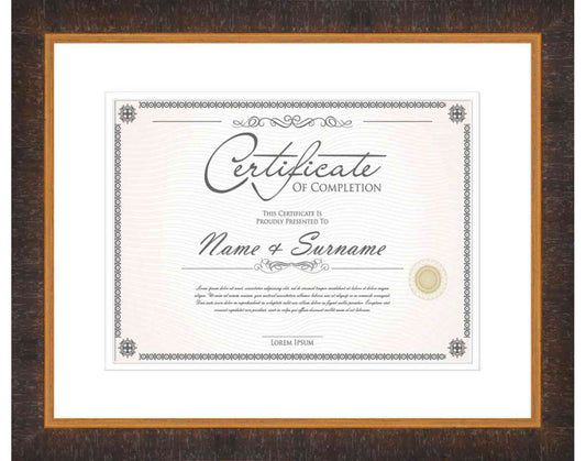 Walnut Frame for Certificates & Diplomas