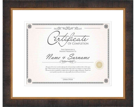 Walnut Frame for Certificates & Diplomas