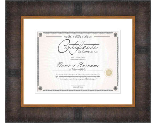 Walnut Frame for Certificates & Diplomas
