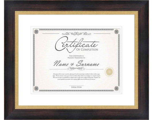 Mahogany Frame for Certificates & Diplomas