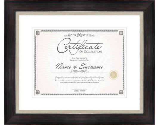 Mahogany Frame for Certificates & Diplomas
