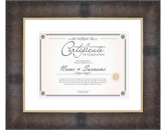 Walnut Frame for Certificates & Diplomas