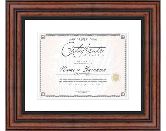 Walnut Frame for Certificates & Diplomas