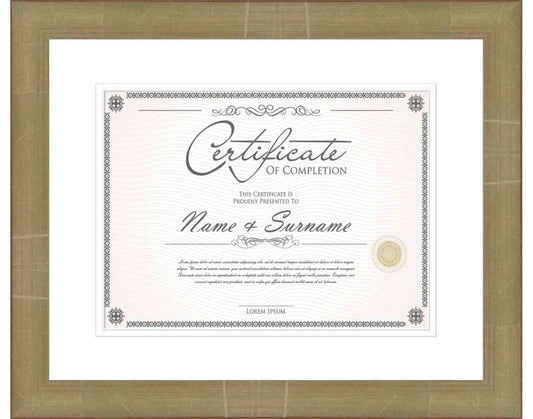 Silver Frame for Certificates & Diplomas
