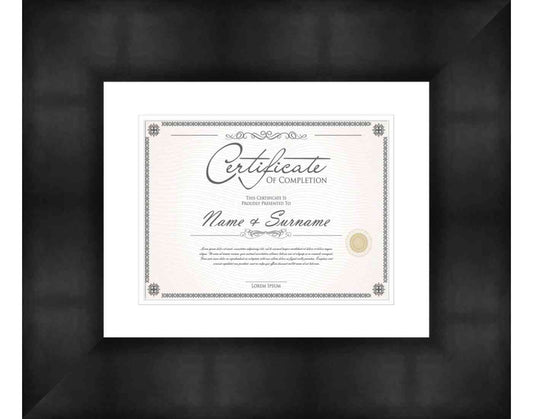 Black Frame for Certificates & Diplomas