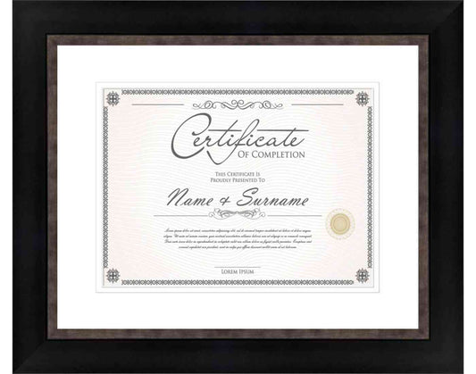 Pewter Frame for Certificates & Diplomas