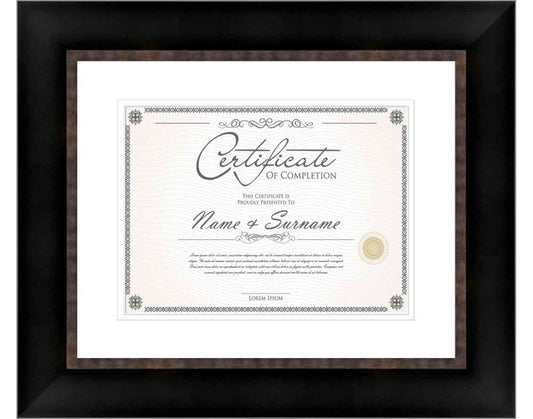 Pewter Frame for Certificates & Diplomas