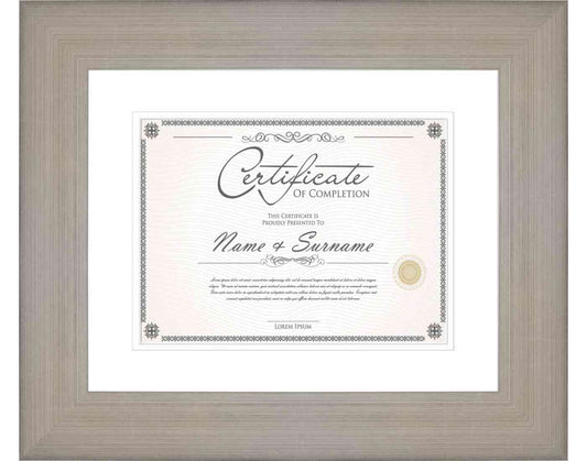 Silver Frame for Certificates & Diplomas