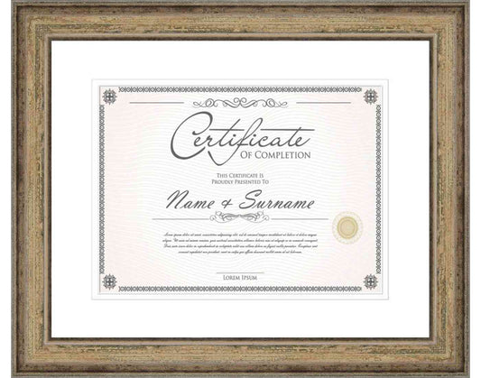 Black Frame for Certificates & Diplomas