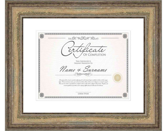 Black Frame for Certificates & Diplomas